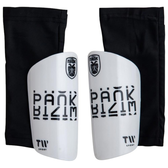 TW Παιδικές επικαλαμίδες ποδοσφαίρου PAOK Shin Guards with Sleeves